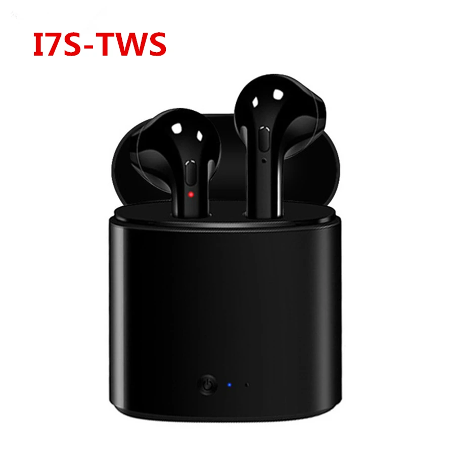 I9s i7s tws наушники беспроводные Bluetooth наушники беспроводные гарнитуры Наушники Bluetooth 5,0 наушники для xiaomi iPhone наушники - Цвет: i7s black