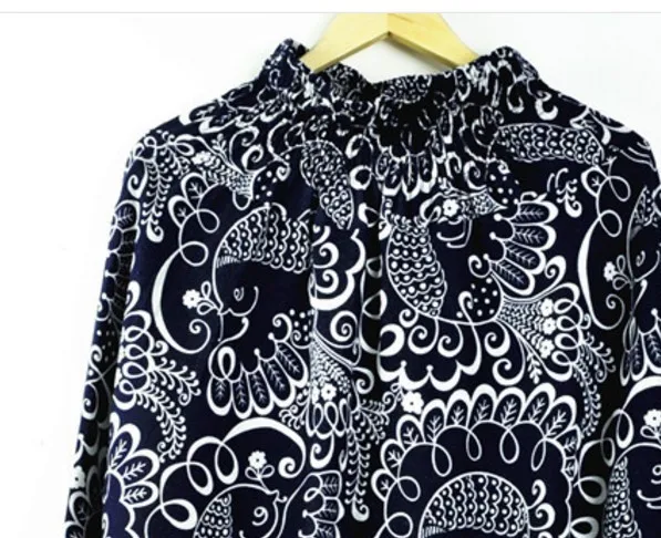 Летние штаны в национальном стиле с большим шаговым швом хлопковые широким