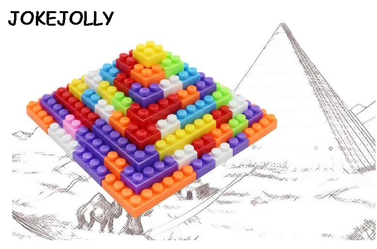 Строительные блоки 144 шт DIY творческие Кирпичи игрушки для детей развивающие