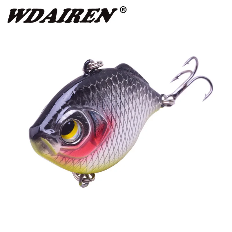 1Pcs VIB Vibration Fishing Lure 4.5cm 8.5g Sinking Crankbait Underwater Winter Ice Fishing Artificial Hard Bait Lure Pike Trout