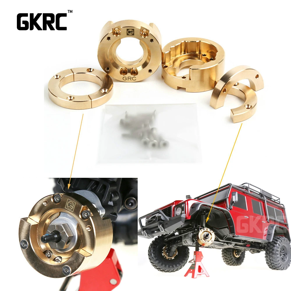 Латунная ось тяжелая конкурентоспособная 122g рулевое колесо крышка для 1:10 Traxxas Trx4