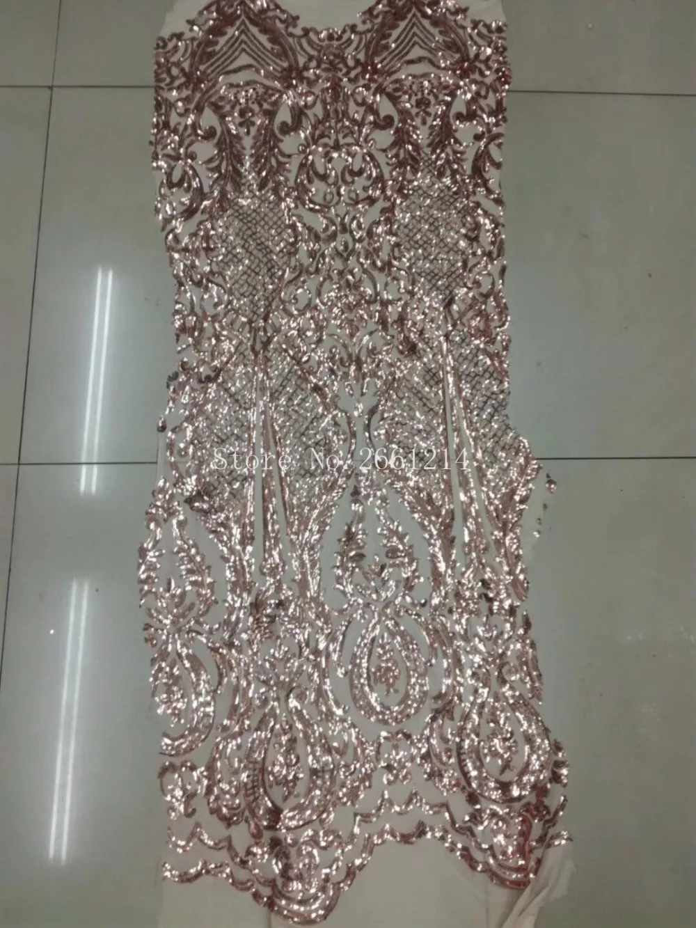 fashionable Nigerian lace fabrics french fabric BZL-11617 sequins african tulle laces | Дом и сад