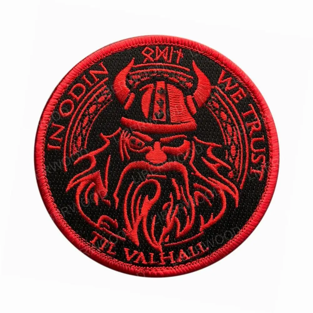 В Odin мы доверяем Viking God Wolf In God Till Valhall Hook тактическая Боевая нашивка, значок, аппликация для рюкзака