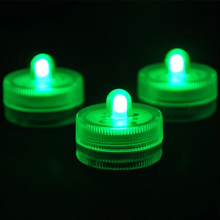 100 Pieces / Lot SUBMERSIBLE FLORALYTE LED LIGHTS WEDDING CENTERPIECE WATERPROOF TEALIGHTS
