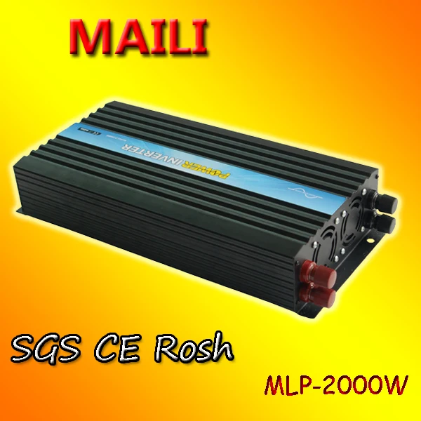 

Free Shipping DC to AC 2000W Pure Sine Wave Home Power Inversor/Inverter