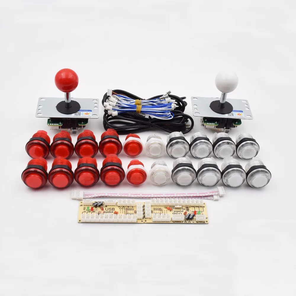 2 игрока аркадная игра DIY части комплект для ПК и Raspberry Pi 1/2/3 с ретро пирог 5Pin