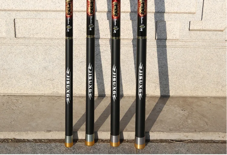 YAMAKAWA Shanchuan 8M 9M 10M 11M 12M 13M 14M 15M Super Long Telescopic Fishing Rod Fast Action Superhard Good Quality Has 2 Tips