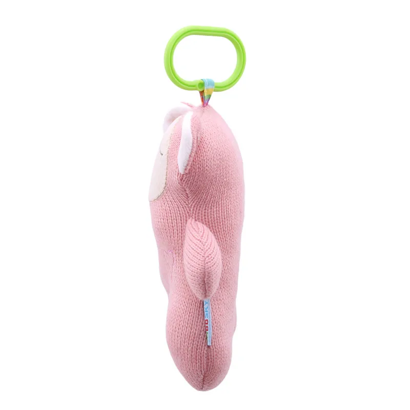 Мягкая Плюшевая детская коляска с кроликом и медведем милые вязаные мягкие