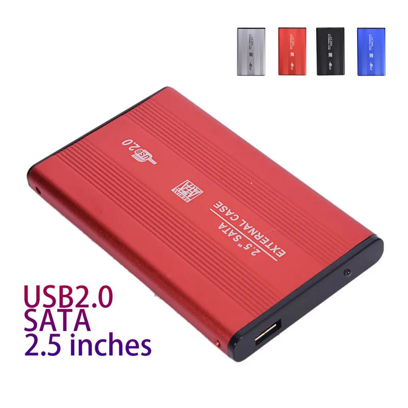 Алюминиевый сплав USB 2,0 коробка SATA 2," HD коробка жесткий диск картридж HDD жесткий диск чехол HDD внешний корпус для хранения