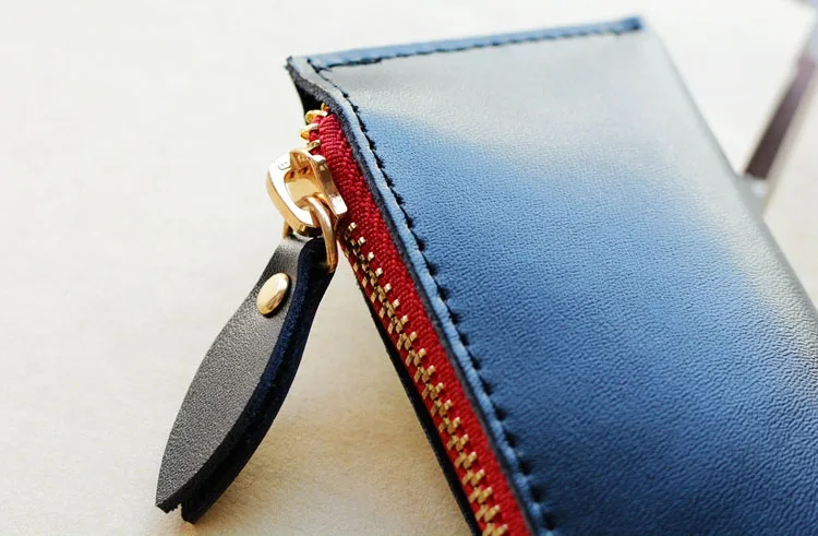 Высококачественный чехол с ручкой из натуральной кожи на молнии кожи|leather pen case|pen