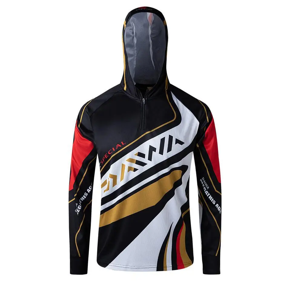 

Men Hoodies Fishing Clothing Long Sleeve Outdoor Breathable Fishing Shirts Anti UV Quick Dry Cycling Hiking Clothes Camisas