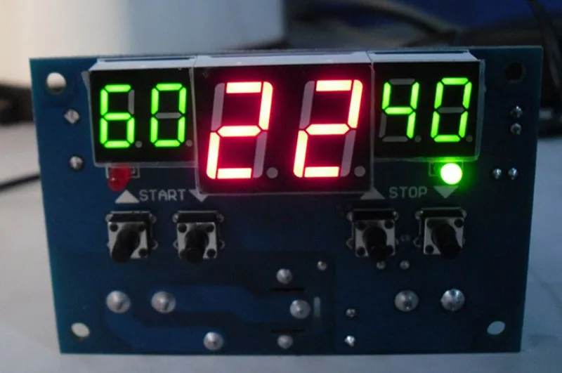 EPULA 12V Цифровой светодиодный дисплей термостат регулятор температуры с датчиком