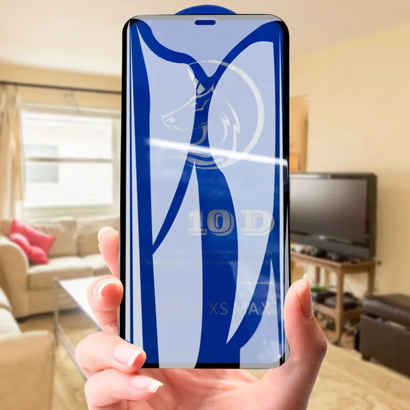 OLLIVAN 10D протектор экрана стекло для iPhone XS Max X R полное покрытие защитное закаленное