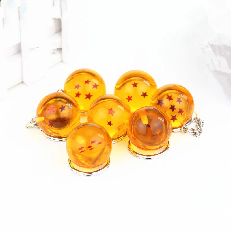 14PC STAR 14 шт./компл. японских мультфильмов Dragon Ball Z брелок ювелирные изделия с рисунком пятиконечной звезды сферические брелок-подвеска автомобиля подарки аксессуары - Цвет: 14PC STAR