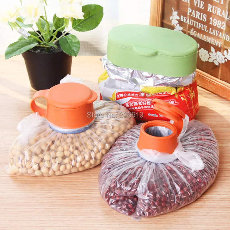 

3pcs/set big bag cap Lid sealing device multifunctional food sealing cover buckle Large bag cap