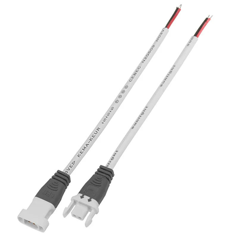 CLAITE 2 Pin оранжевый зеленый серый разъем провода кабель для мужской женский светодиодный светильник