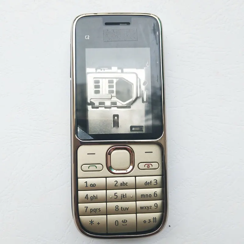 ZUGZUC пластик для Nokia C2/C2-01 полный корпус крышка мобильного телефона+ клавиатура