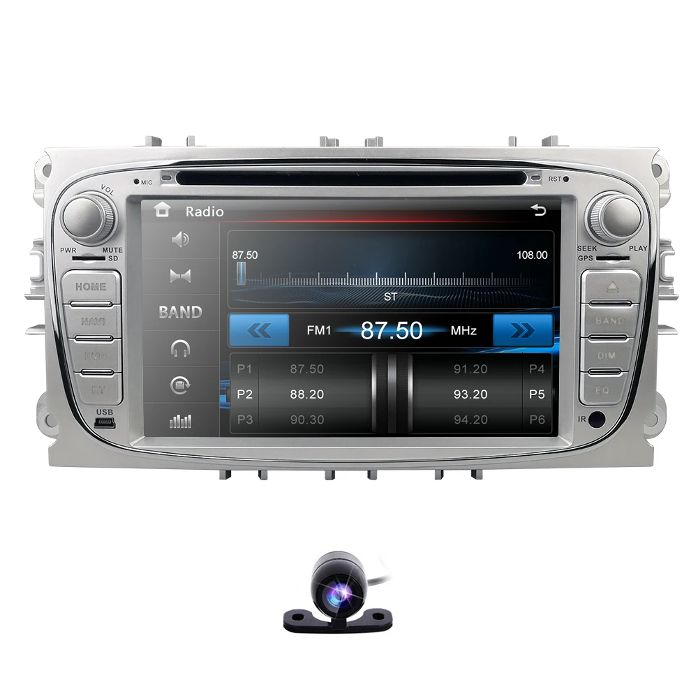 Двойной 2 Din Автомобильный dvd-плеер GPS Navi для Ford Focus Mondeo Galaxy 3G аудио Радио стерео