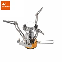 fire maple one piece foldable gas stove light weight stainless steel outdoor cooker gas burner camping equipment fms 102