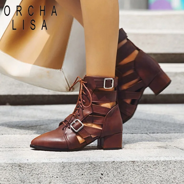 ORCHA LISA/Женская обувь Сандалии-гладиаторы Летние сандалии женские сапоги до