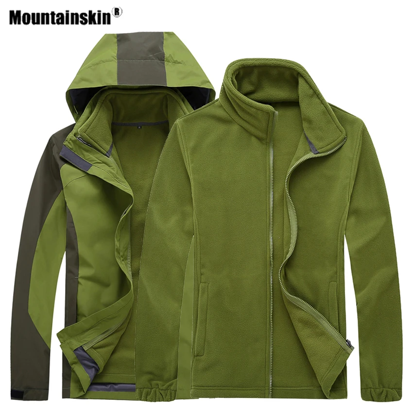 Куртка из флиса Mountainskin 2 шт. теплая куртка для активного отдыха спорта катания на