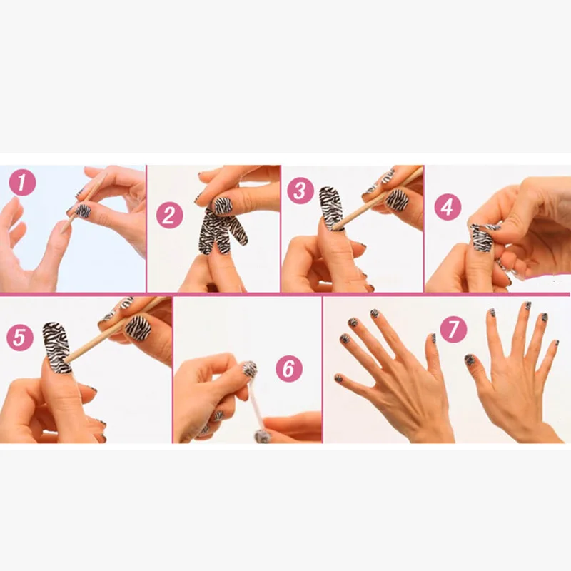 Мода мультфильм шаблон Полный Гвозди Стикеры для Неил арта украшения кончиков