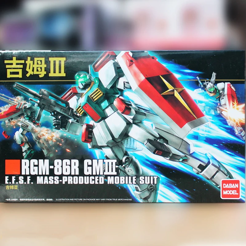 Дабан модель 1/144 HGUC 126 RGM 86R GM III воина гундама из печати Редкие пятно экшн футболка