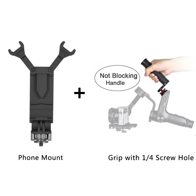 Белый Держатель для телефона Zhiyun Weebill Lab Crane 3 LAB Hohem iSteady Pro Gimbal видоискатель для смартфона крепление штатива кронштейн - Цвет: Белый