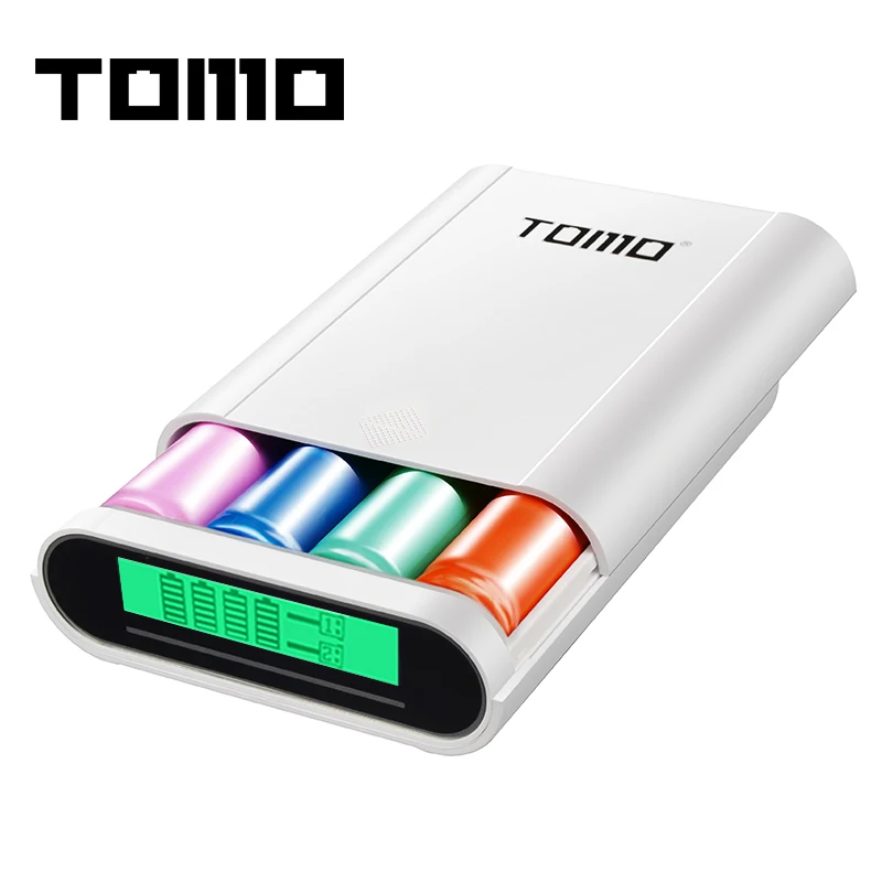 Внешний аккумулятор TOMO S4 18650 зарядное устройство для литий ионных аккумуляторов