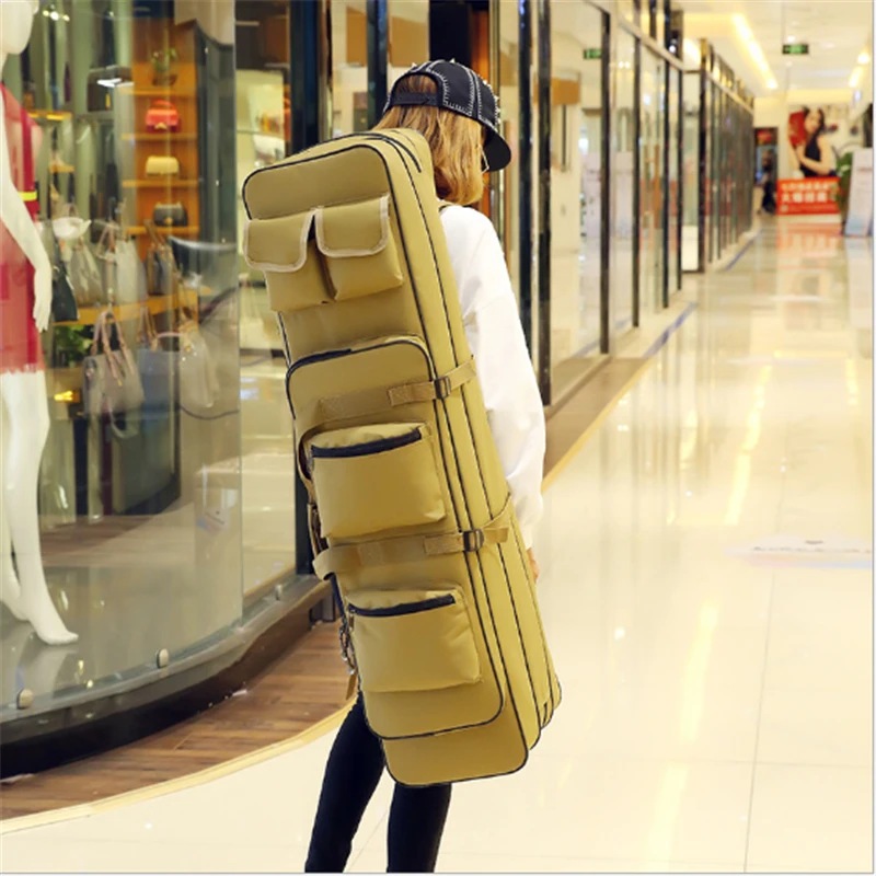 Новинка 2017 трехслойные сумки для рыбалки 80 120 см переноска удочек Холщовая Сумка