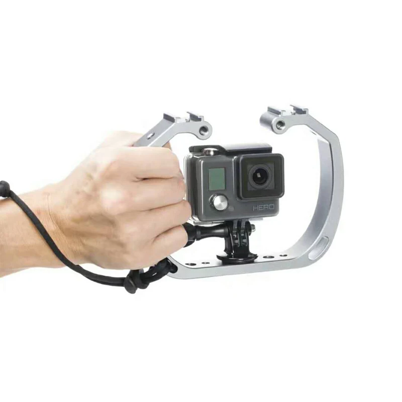 Ручной Стабилизатор для видеокамеры GoPro 5 4 + 3 2 Sjcam Sj5000 Sj4000 Xiaoyi|handheld video stabilizer|rig