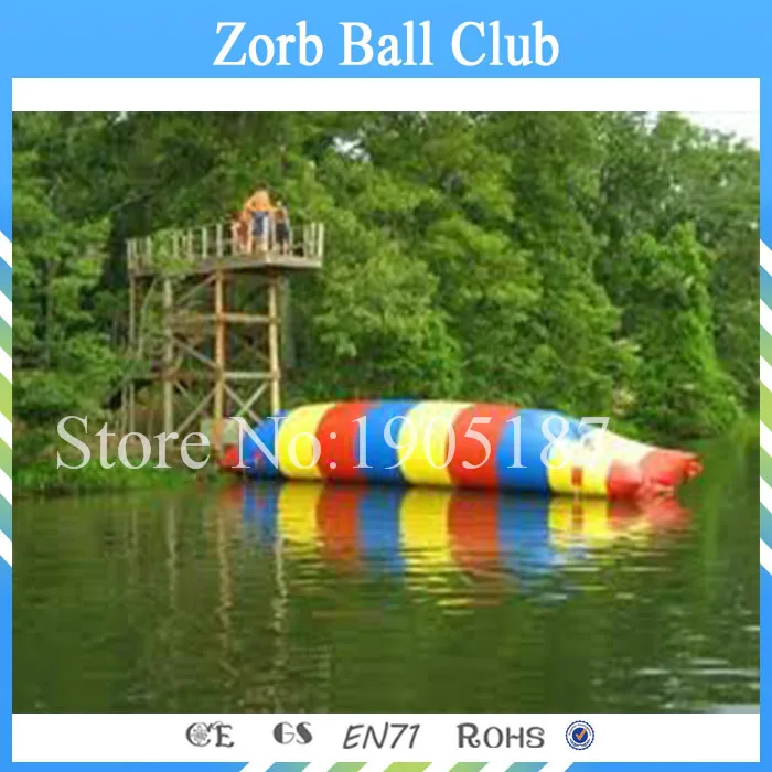 Бесплатная доставка 8x3 м надувной водяной шарик гигантский для катапульты