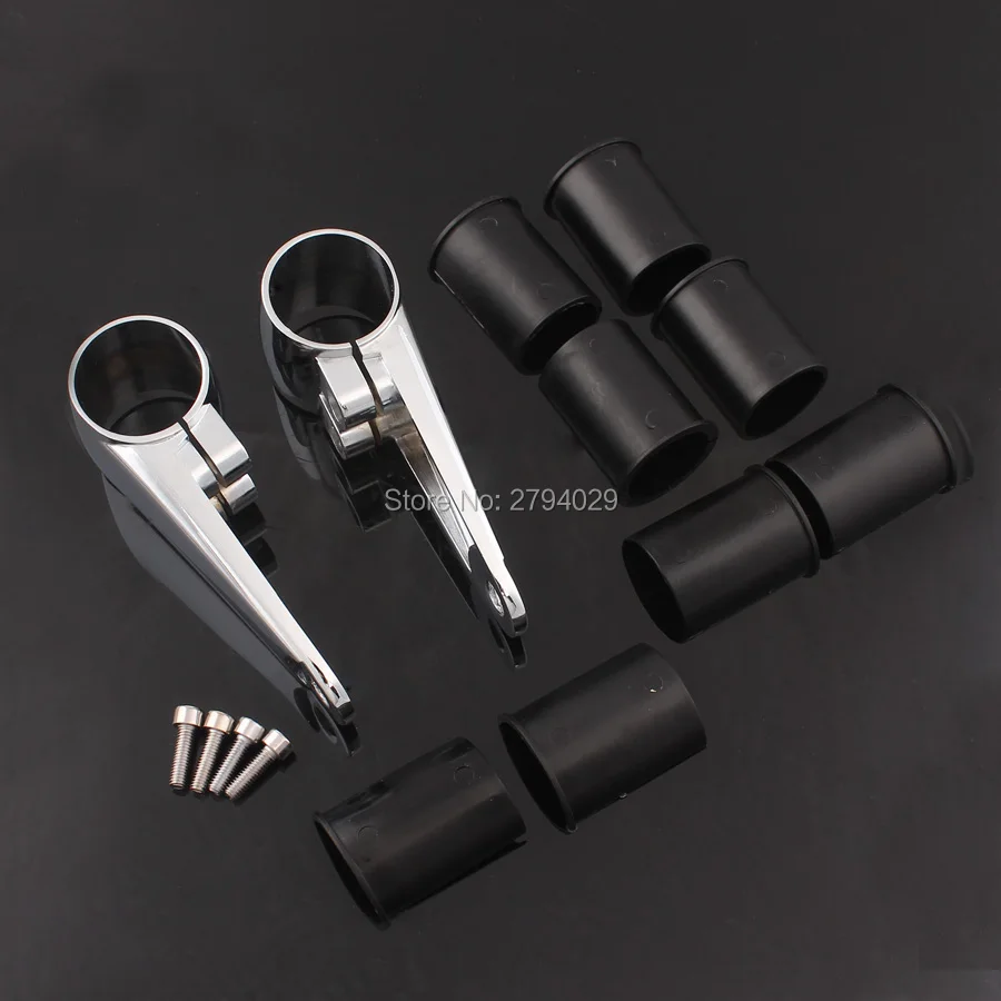

Universal 35/39/41mm Motorcycle Headlight Mount Bracket Fork Ear Bobber Chrome