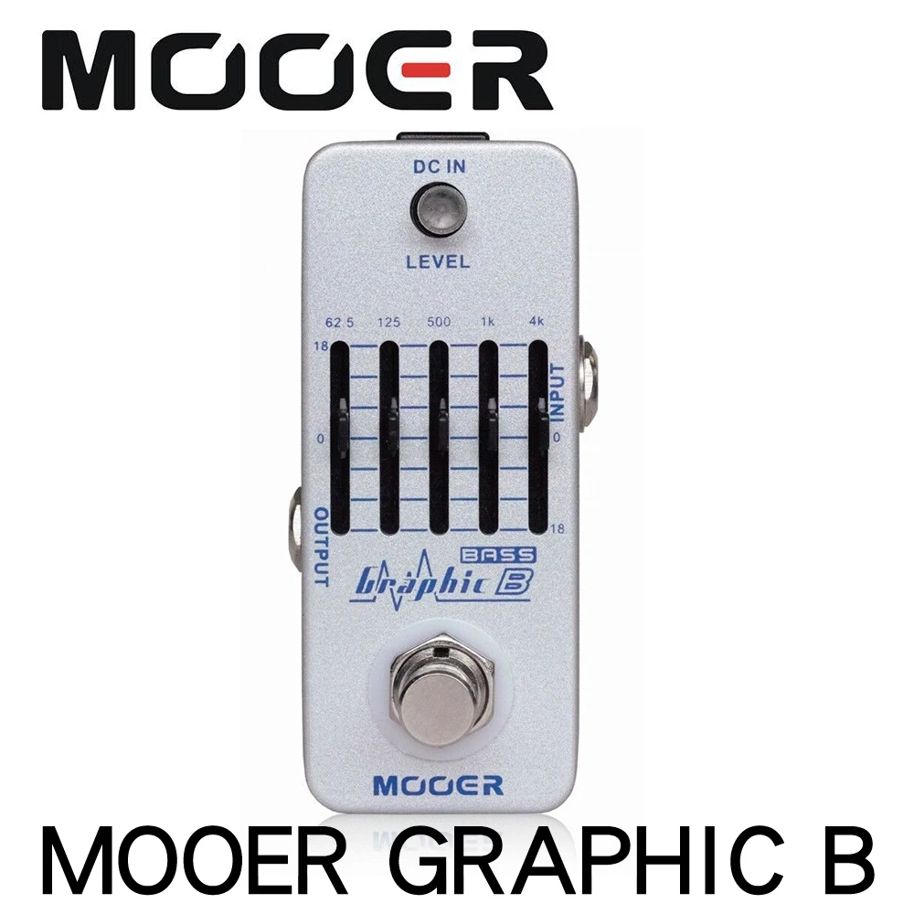 Графический эквалайзер для гитары Mooer Graphic b-полосный бас-эквалайзер с эффектом