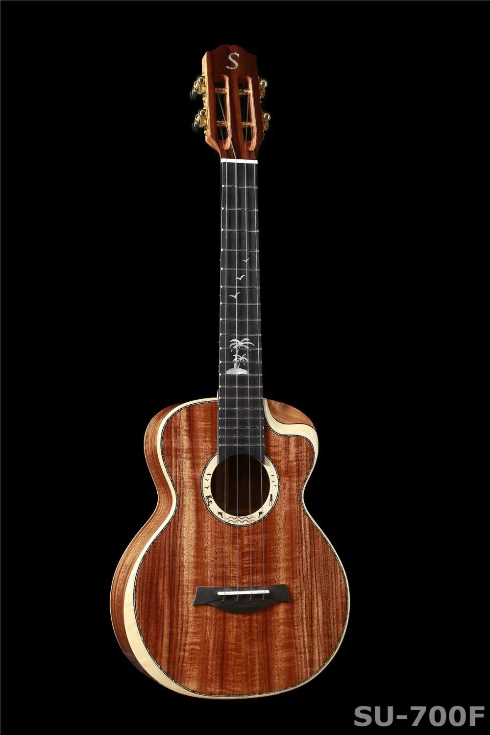 SU-700 закат полный твердой древесины ручной работы древесина КоА тенор ukuleles | Спорт