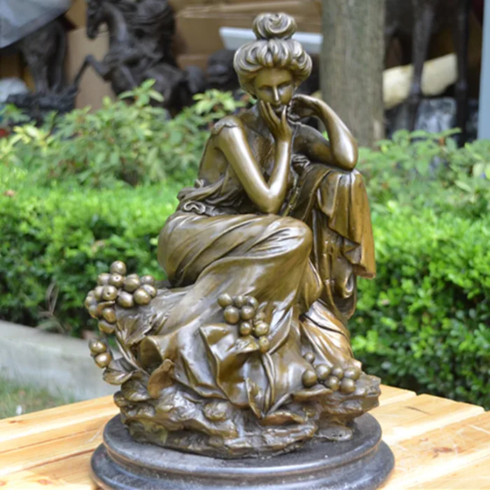 

Статуя богини в европейском стиле, украшения из роз, ювелирное изделие, подарок для дома, кабинет, офисное украшение