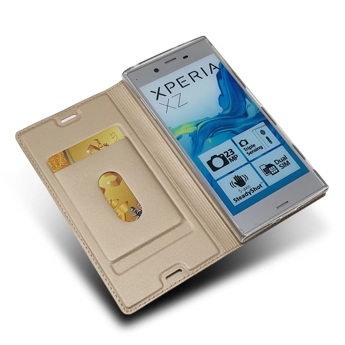 Для Sony Xperia XZ Магнитная панель телефона мешок jlnyu кожаный чехол для F8331 5.2 "Книга