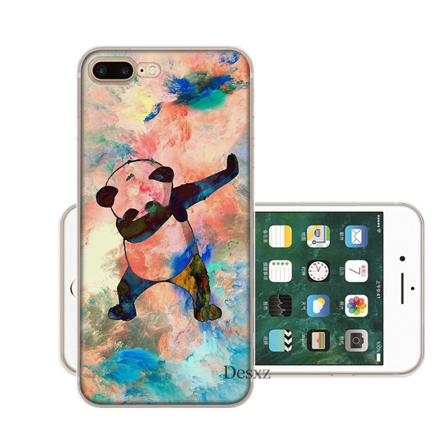 Чехол для мобильного телефона Desxz Panda Dab iPhone 6 6s 7 8 Plus 11 Pro X XS Max 5 5S SE |