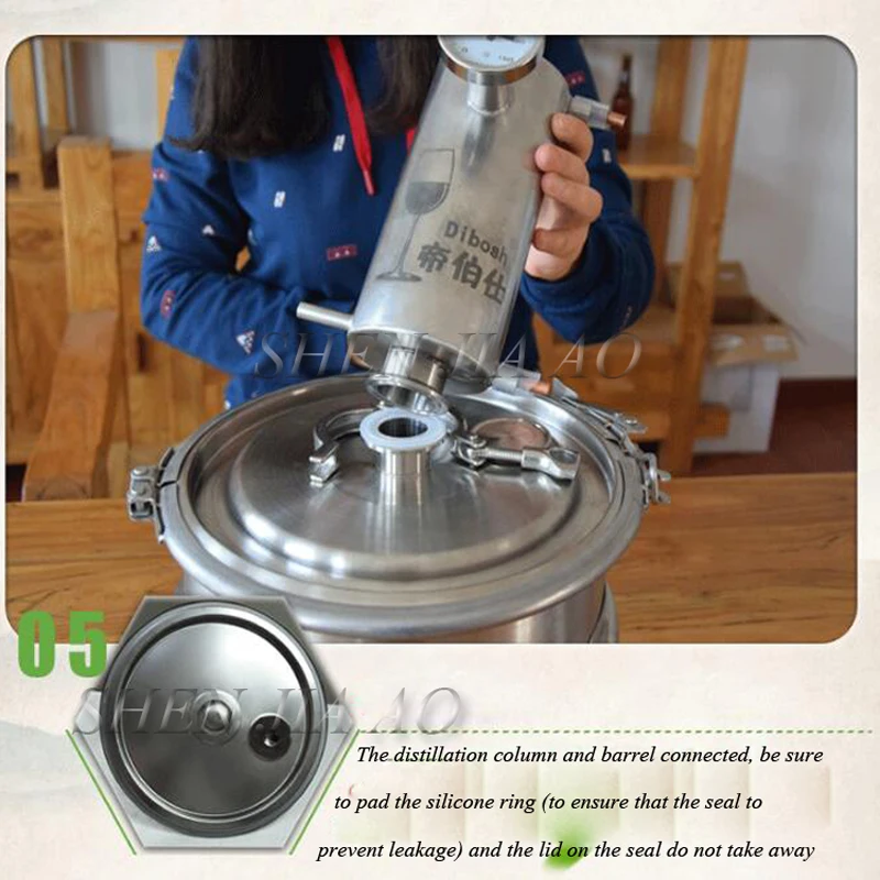 12L дистиллятор Кастрюля/бойлеры Moonshine Vol Liqour Maker машина для бренди виски водки