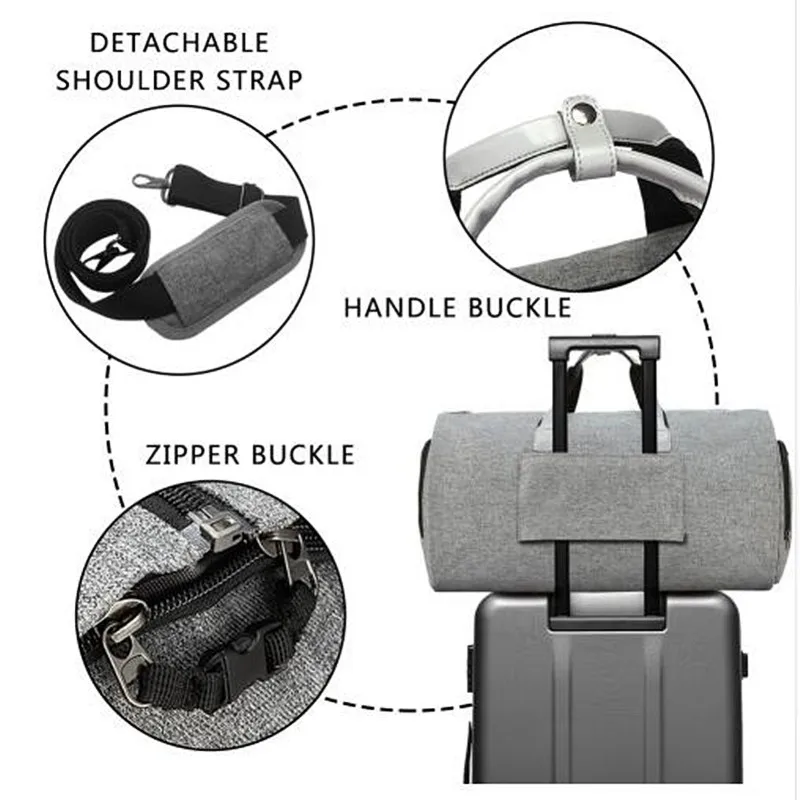 New Travel Garment Bag with Shoulder Strap Duffel Carry on Hanging Suitcase Clothing Business Multiple Pockets | Багаж и сумки