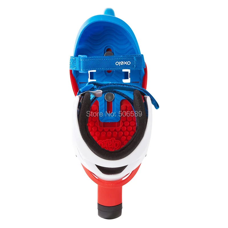 free shipping roller skates children 3-year older size adjustable pink &amp blue |