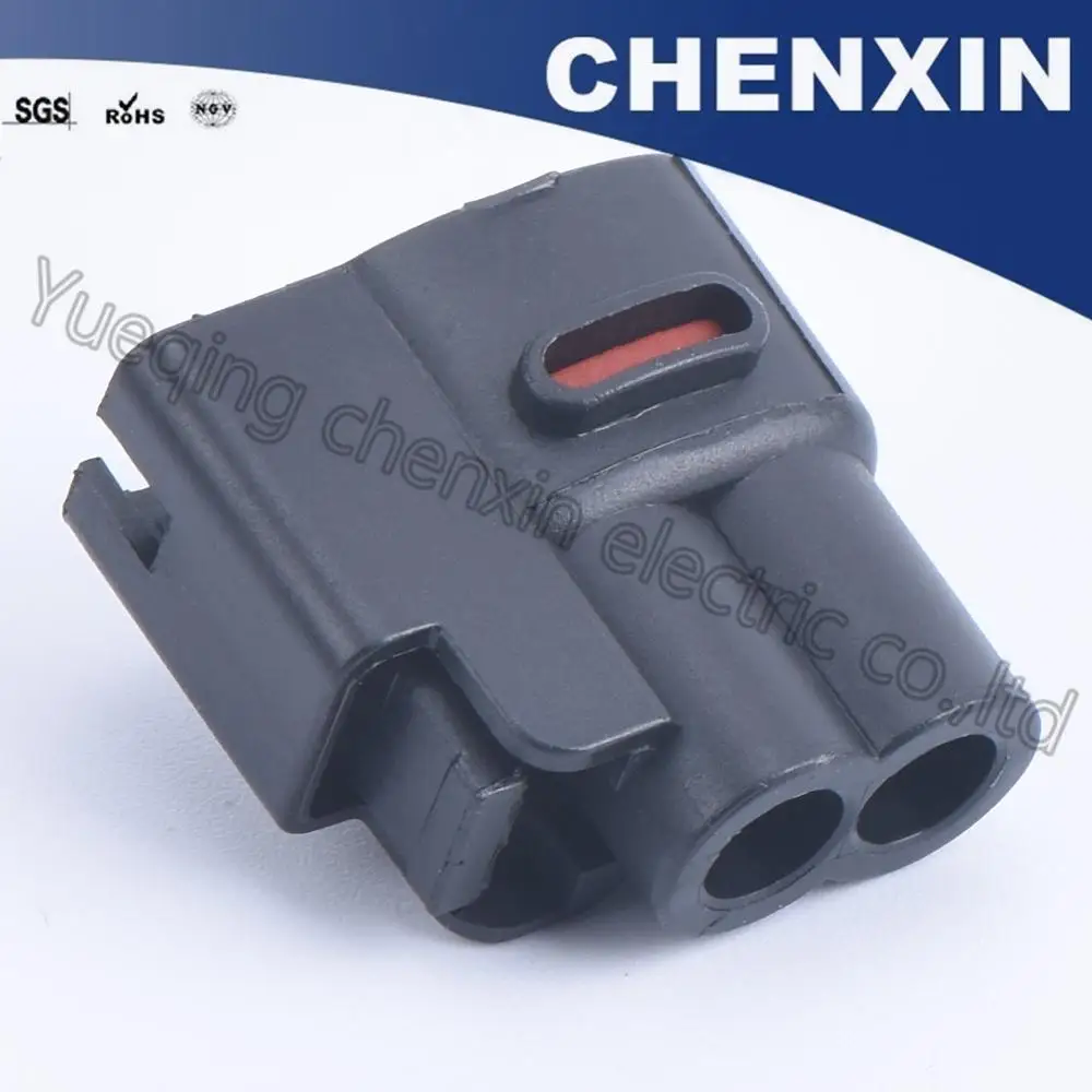 Черный 2 pin Герметичный водонепроницаемый Катушка зажигания Разъем MG640605 женский