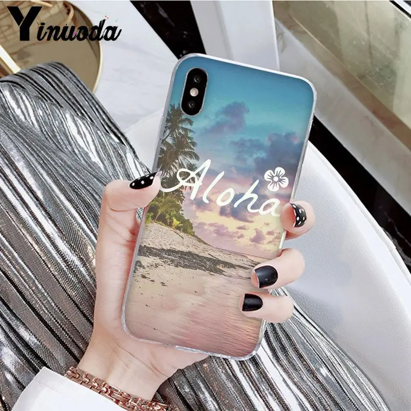 Yinuoda Hello Hawaii Aloha DIY Роскошный Высокий протектор на конце чехол для Apple iPhone 8 7 6 6S Plus X XS MAX 5 5S SE XR мобильных телефонов