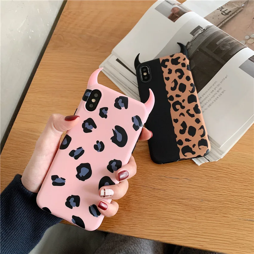 Leopard Print Pattern Case for iPhone 8 7 Plus 6 6s Luxury Cheetah Soft TPU Silicone Shockproof Cover XS MAX XR X |