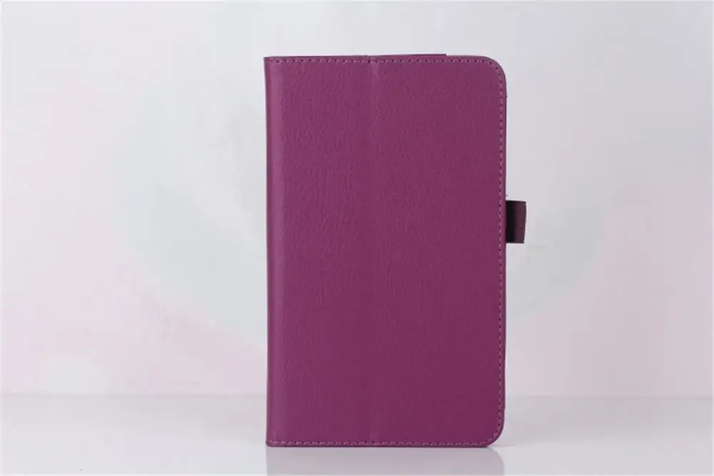 Чехол-книжка с подвеской под светильник личи SM-T231 для samsung Galaxy Tab 4 7,0 SM T230 T231 SM-T230 7 дюймов из искусственной кожи - Цвет: purple