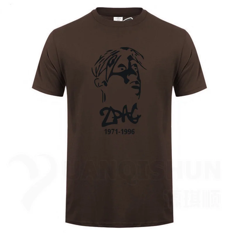 Chocolate 2 Thug Life Tupac 2PAC знаменитости портрет футболка хип-хоп рэп рок Мужская футболка модная мужская футболка с круглым вырезом хлопковые топы футболки - Цвет: Chocolate 2