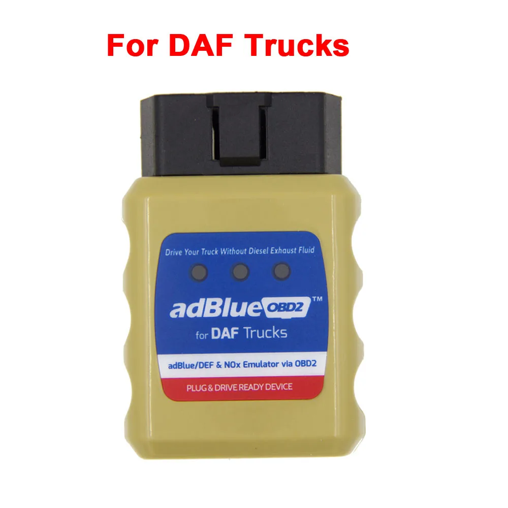 AdBlue эмулятор грузовик евро 4/5/6 Plug приводное устройство по OBD2 OBDII Adblue OBD2 эмулятор NOx для Volvo, Iveco, Renault - Цвет: AdBlueOBD2 for DAF