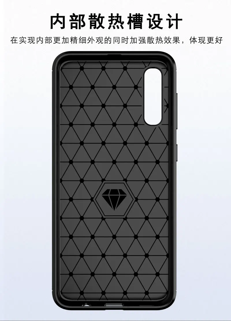 Case for Samsung Galaxy A10 A20 A30 A40 A50 A60 A70 Silicone Soft TPU Brushed Carbon Fiber Texture Cover sfor |