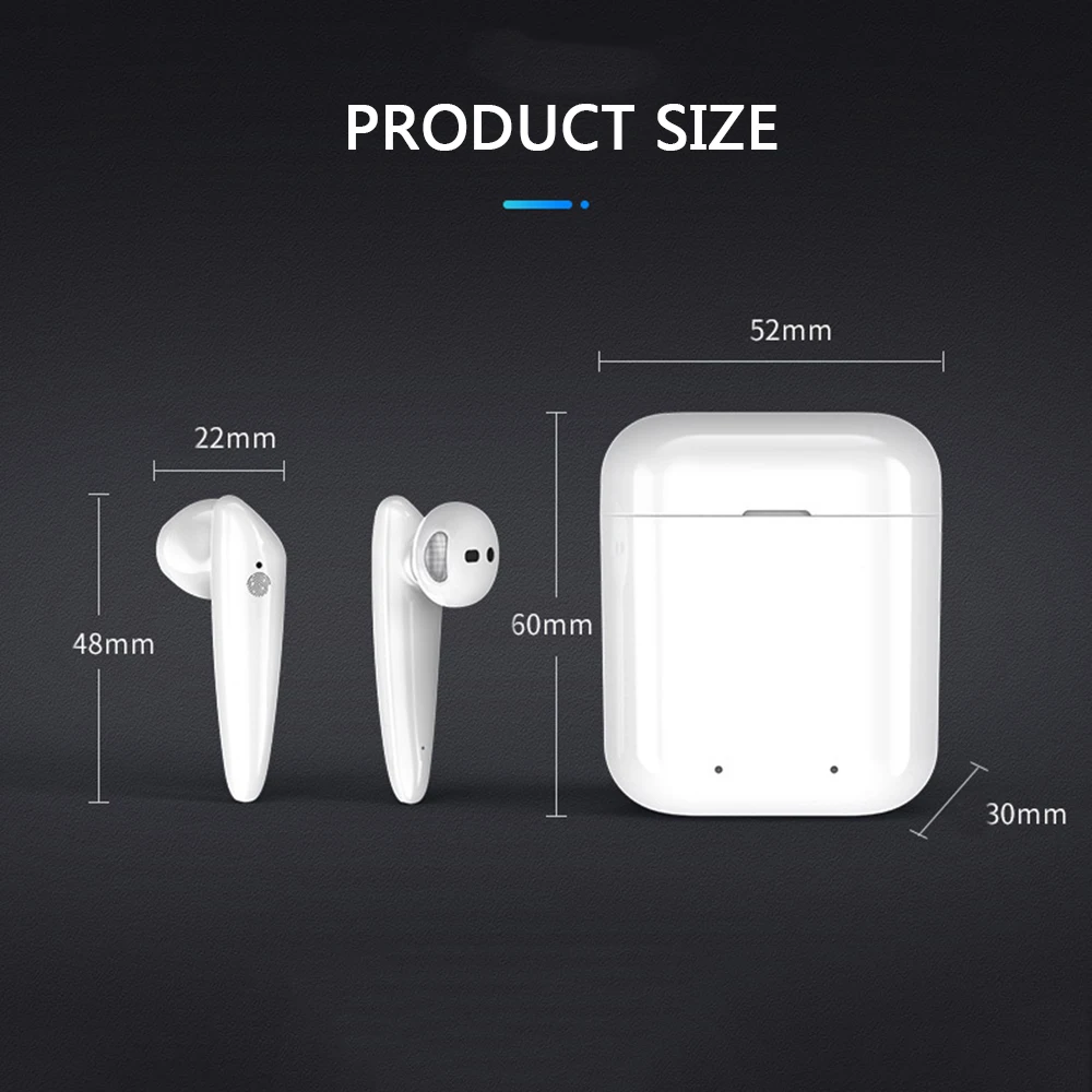 Bluetooth сенсорное управление i18 TWS наушники беспроводные супер бас Беспроводные с