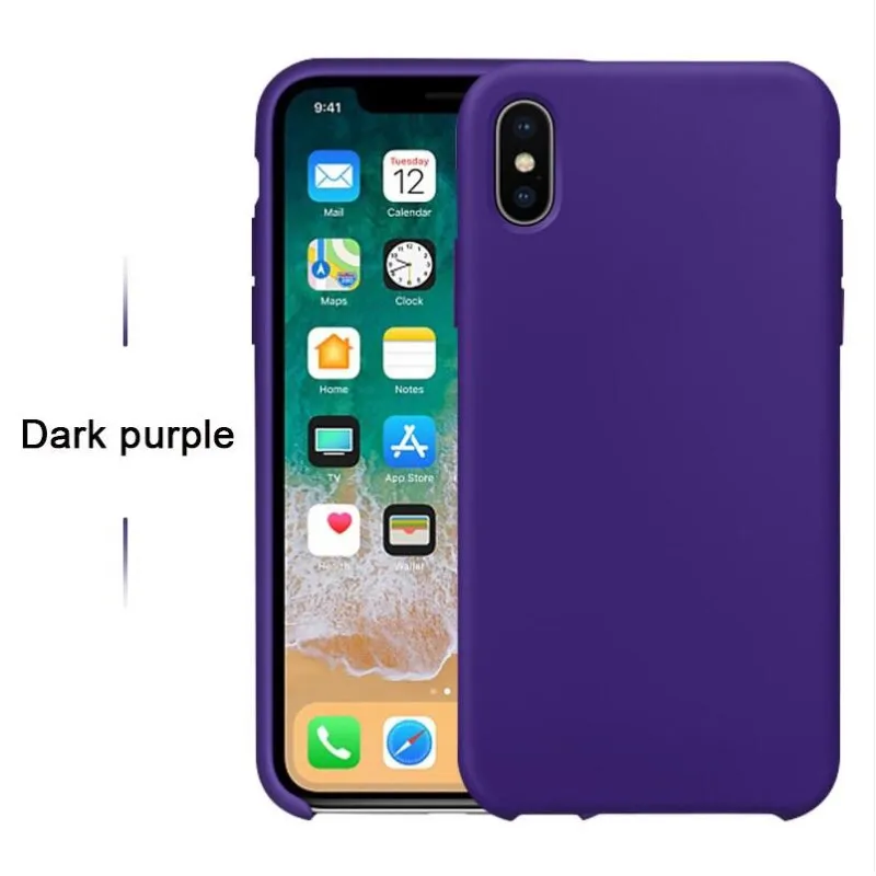 Ultra Purple Чехол для iPhone Xs MAX XR X чехол s для Apple iPhone 7 8 6 s Plus 5S SE официальный стиль силиконовый чехол с логотипом - Цвет: Ultra Purple